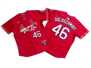 St. Louis Cardinals #46 Paul Goldschmidt  2024 City Connect Limited Player Jersey Red