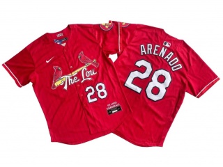 St. Louis Cardinals #28 Nolan Arenado 2024 City Connect Limited Player Jersey Red