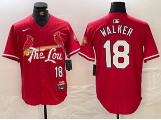 St. Louis Cardinals #18 Jordan Walker 2024 City Connect Limited Player Jersey Red