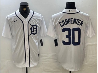 Detroit Tigers #30 Kerry Carpenter Cool Base Jersey White