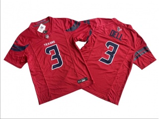 Houston Texans #3 Tank Dell Vapor F.U.S.E. Limited Jersey Red