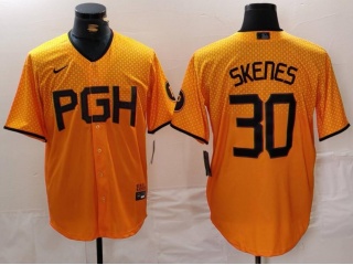Pittsburgh Pirates #30 Paul Skenes City Cool Base Jersey Yellow