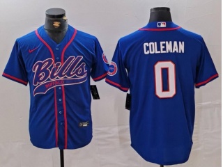 Buffalo Bills #0 Keon Coleman Baseball Jersey Blue