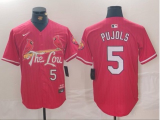 St. Louis Cardinals #5 Albert Pujols 2024 City Connect Limited Player Jersey Red