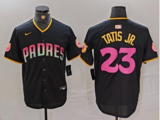 San Diego Padres #23 Fernando Tatis Jr City Connect Jersey Black/Fade