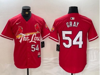 St. Louis Cardinals #54 Sonny Gray 2024 City Connect Limited Player Jersey Red