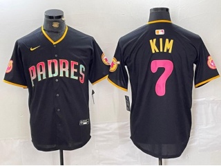 San Diego Padres #7 Ha-Seong Kim City Connect Jersey Black/Fade