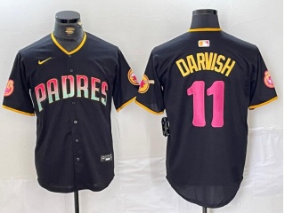 San Diego Padres #11 Yu Darvish City Connect Jersey Black/Fade