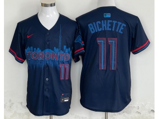 Toronto Blue Jays #11 Bo Bichette City Connect Limited Players Jersey Blue