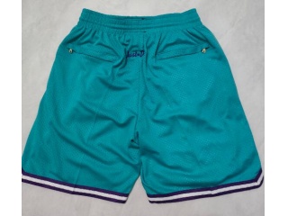 Charlotte Hornets Throwback Shorts Teal