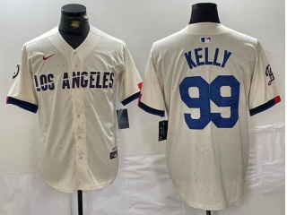 Los Angeles Dodgers #99 Joe Kelly City Connect Cool Base Jersey White