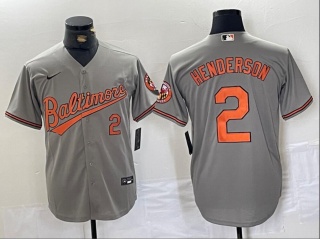 Baltimore Orioles #2 Gunnar Henderson Limited Players Jersey Grey