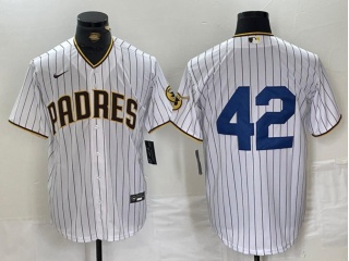 San Diego Padres #42 Cool Base Jersey White