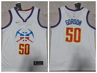 Denver Nuggets #50 Aaron Gordon 2021 Earned Jersey White