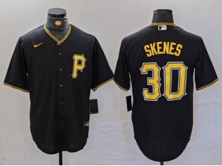 Pittsburgh Pirates #30 Paul Skenes Cool Base Jersey Black