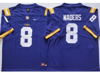 LSU Tigers #8 Malik Nabers Limited Jersey Purple