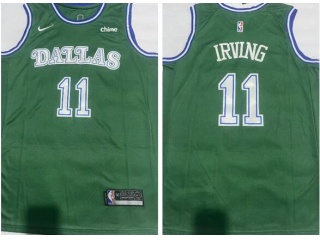 Dallas Mavericks #11 Kyrie Irving Jersey Green 