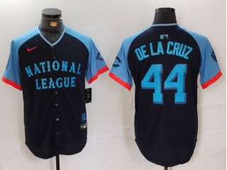 Cincinnati Reds #44 Elly De La Cruz 2024 MLB All-Star Game Limited Player Jersey Navy Blue