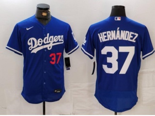 Los Angeles Dodgers #37 Teoscar Hernández Flexbase Jersey Blue