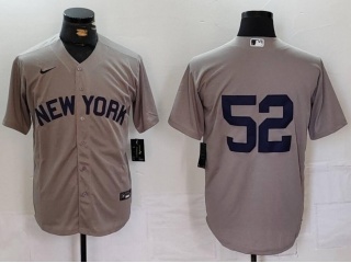 New York Yankees #52 Field Of Dreams Cool Base Jersey Grey