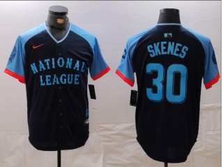 Pittsburgh Pirates #30 Paul Skenes 2024 MLB All-Star Game Limited Player Jersey Navy Blue