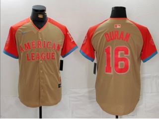 Boston Red Sox #16 Jarren Duran 2024 MLB All-Star Game Limited Player Jersey Cream