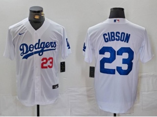 Los Angeles Dodgers #23 Kirk Gibson Limited Players Jersey White