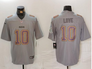 Green Bay Packers #10 Jordan Love Atmosphere Jersey Grey