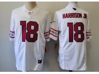 Arizona Cardinals #18 Marvin Harrison Jr. Vapor F.U.S.E. Limited Jersey White