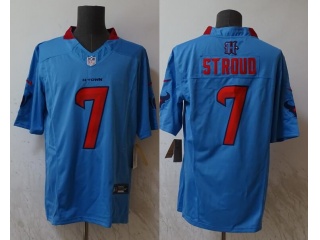 Houston Texans #7 C.J. Stroud Throwback Vapor F.U.S.E. Limited Jersey Blue