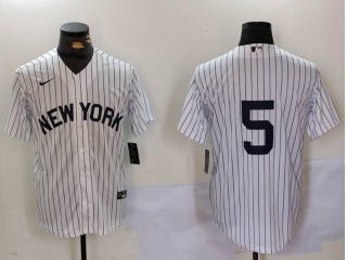 New York Yankees #5 Cool Base Jersey White