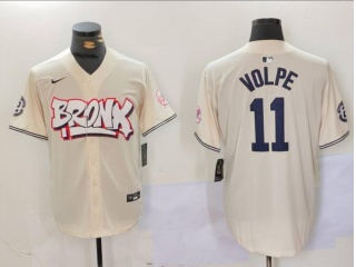 Bronx x New York Yankee #11 Anthony Volpe Jersey Cream