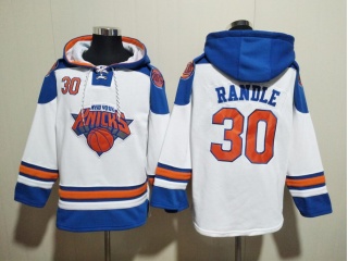 New York Knicks #30 Julius Randle Hoodie White