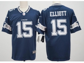 Dallas Cowboys #15 Ezekiel Elliott Vapor Limited Jersey Blue