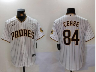 San Diego Padres #84 Dylan Cease Cool Base Jersey White