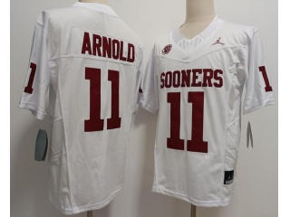 Oklahoma Sooners #11 Jackson Arnold Limited Jersey White