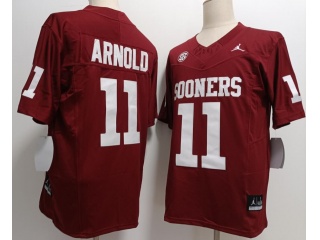 Oklahoma Sooners #11 Jackson Arnold Limited Jersey Red