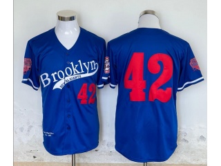 Brooklyn Royal Giants #42 Throwback Jersey Royal Blue