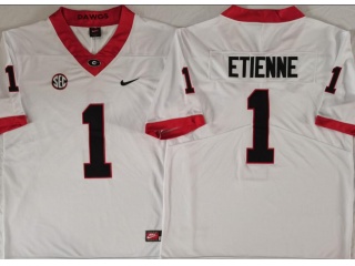 Georgia Bulldogs #1 Trevor Etienne Limited Jersey White