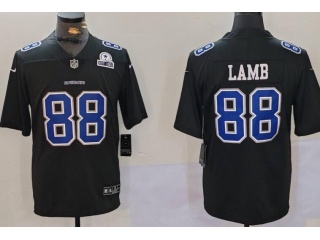 Dallas Cowboys #88 CeeDee Lamb Throwback Jersey Black 