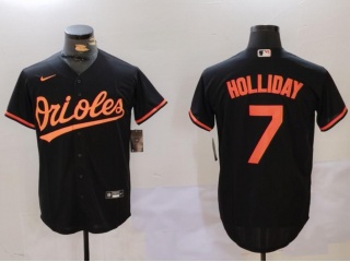 Baltimore Orioles #7 Jackson Holliday Cool Base Jersey Black