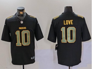 Green Bay Packers #10 Jordan Love Fashion Limited Jersey Black