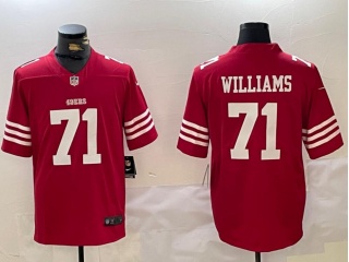 San Francisco 49ers #71 Trent Williams Limited Jersey Red