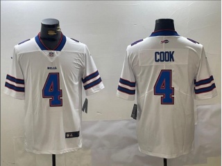 Buffalo Bills #4 James Cook Limited Jersey White