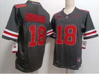 Ohio State Buckeyes #18 Will Howard F.U.S.E Limited Jersey Black