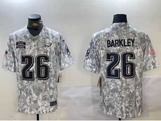 Philadelphia Eagles #26 Saquon Barkley 2024 Salute to Service Limited Jersey Arctic Camo