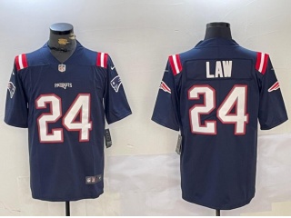 New England Patriots #24 Ty Law Vapor Limited Jersey Blue