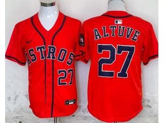 Houston Astros #27 Jose Altuve Limited Player Jersey Orange 