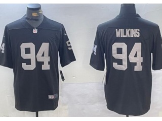 Las Vegas Raiders #94 Christian Watkins Vapor Limited Jersey Black