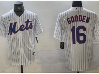 New York Mets #16 Dwight Gooden White Cool Base Jersey